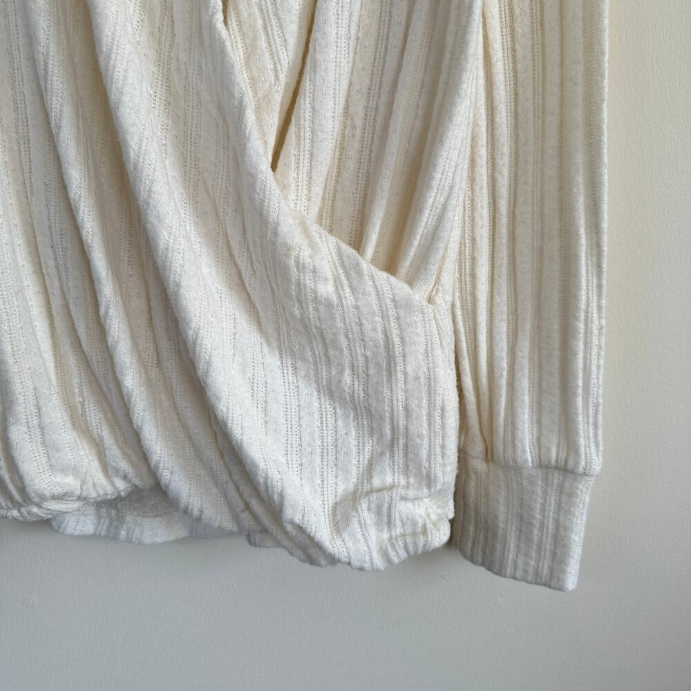 Anthropologie Maeve Rafaela Faux Wrap Deep V-Neck Long Sleeve X-SMALL - Picture 4 of 13